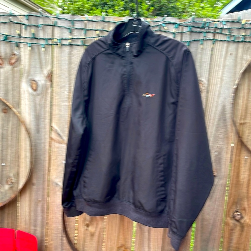 Greg  Norman pull over Black jacket